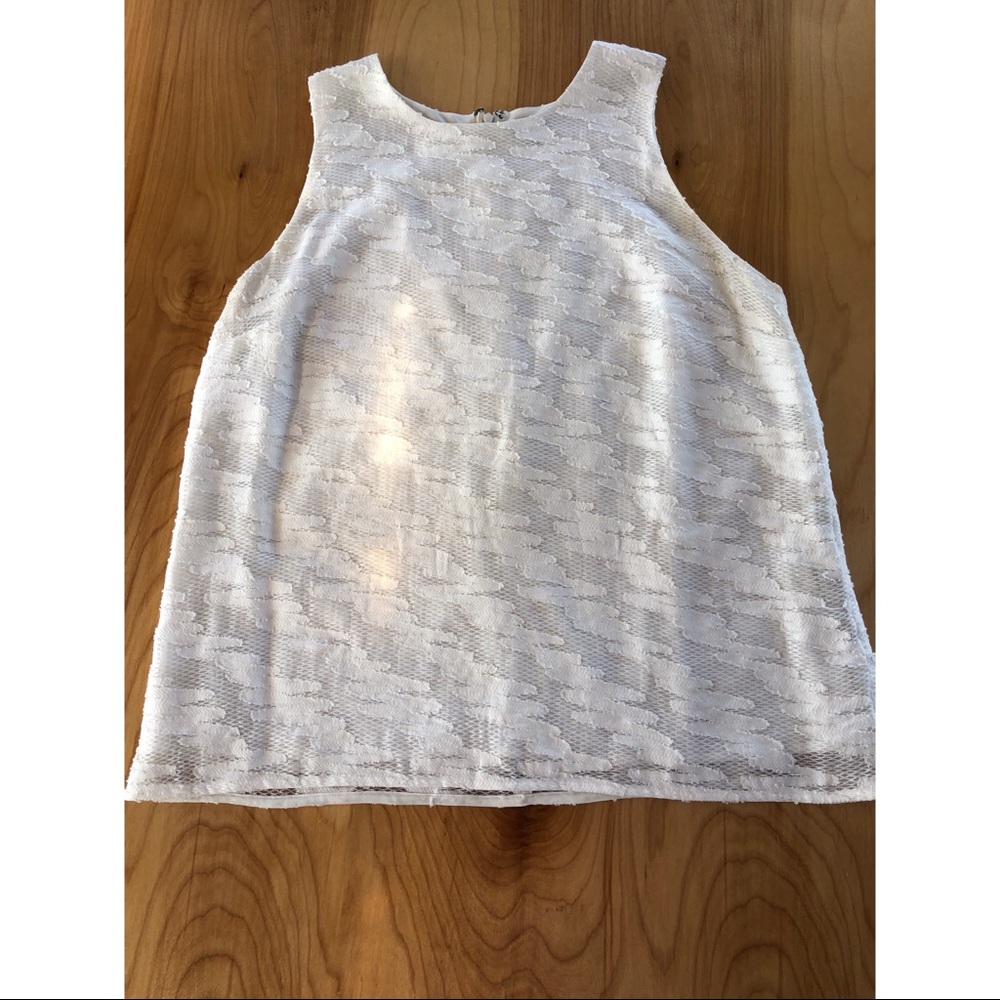Halogen x Nordstrom | White Laced Blouse